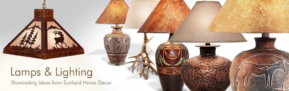 Lamps And Lighting In Rustic Southwest, Southwest Metal Lamp Shades