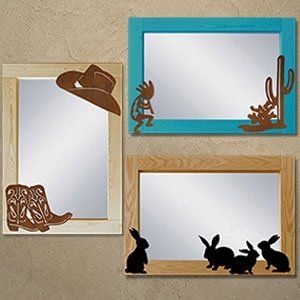 Large Wooden Mirrors