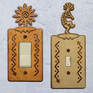 Wood and Metal Switch Plates