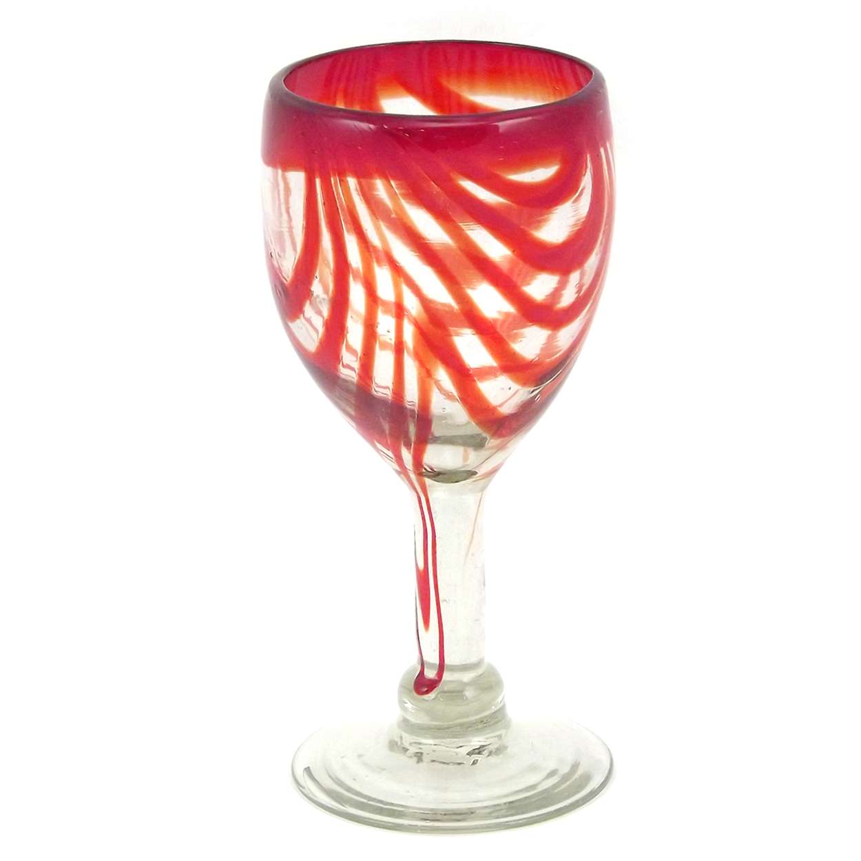 Blown Glass Swirl - Red Wine Glass - 9 oz