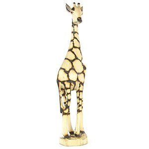 119091 - 119091 - 20in Giraffe Burnt Wood Carving