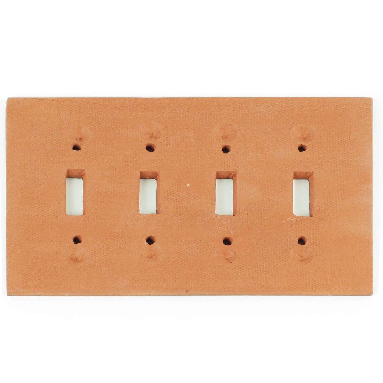 128013 - Terra Cotta Quad Standard Switch Plate - Kokopelli
