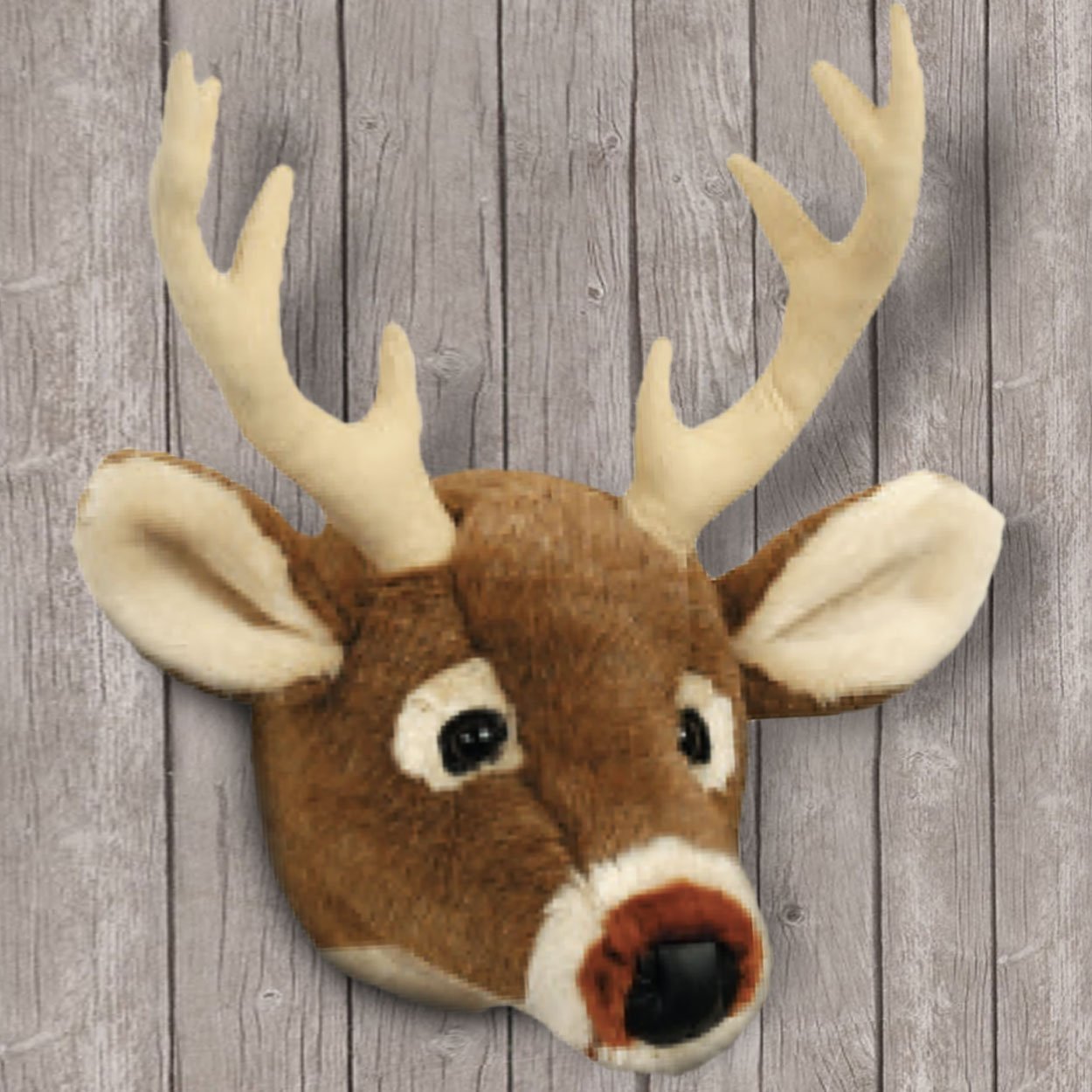 14in Mini Whitetail Deer Plush Trophy Head Wall Hanging