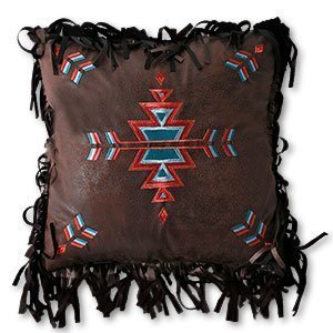 144722 - Turquoise Chamarro Southwestern 18in Accent Pillow