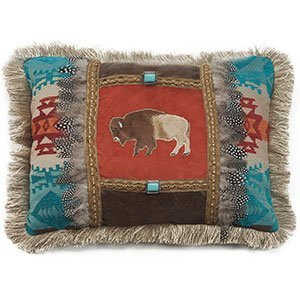 144813 - Canyon View Southwest Feather Buffalo 16 x 20 Accent Pillow