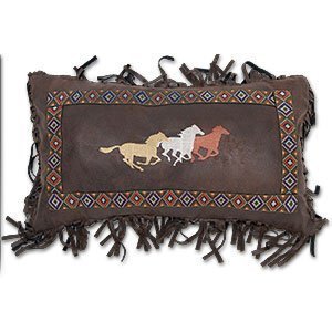 144894 - Free Rein Southwest Three Horses 14in x 26in Accent Pillow
