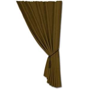 146087 - 84 x 48 Curtain Panel with Tie Back - Tan Faux Suede - Tan