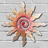 165001 - 12in 12-Ray Sunburst 3D Metal Wall Art - Sunset