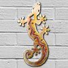 165031 - 12in S-Shaped Lizard 3D Metal Wall Art - Sunset