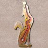 165134 - 30in Coyote Facing Right 3D Metal Wall Art - Sunset