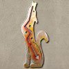 165143 - 24in Coyote Howling Left 3D Metal Wall Art - Sunset