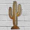 165251 - 12in Saguaro Cactus 3D Metal Wall Art - Rust