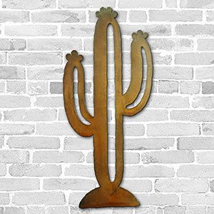 165255 - 36in Saguaro Cactus 3D Metal Wall Art - Rust - 165255
