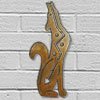 165281 - 12in Coyote Howling Right 3D Metal Wall Art - Rust
