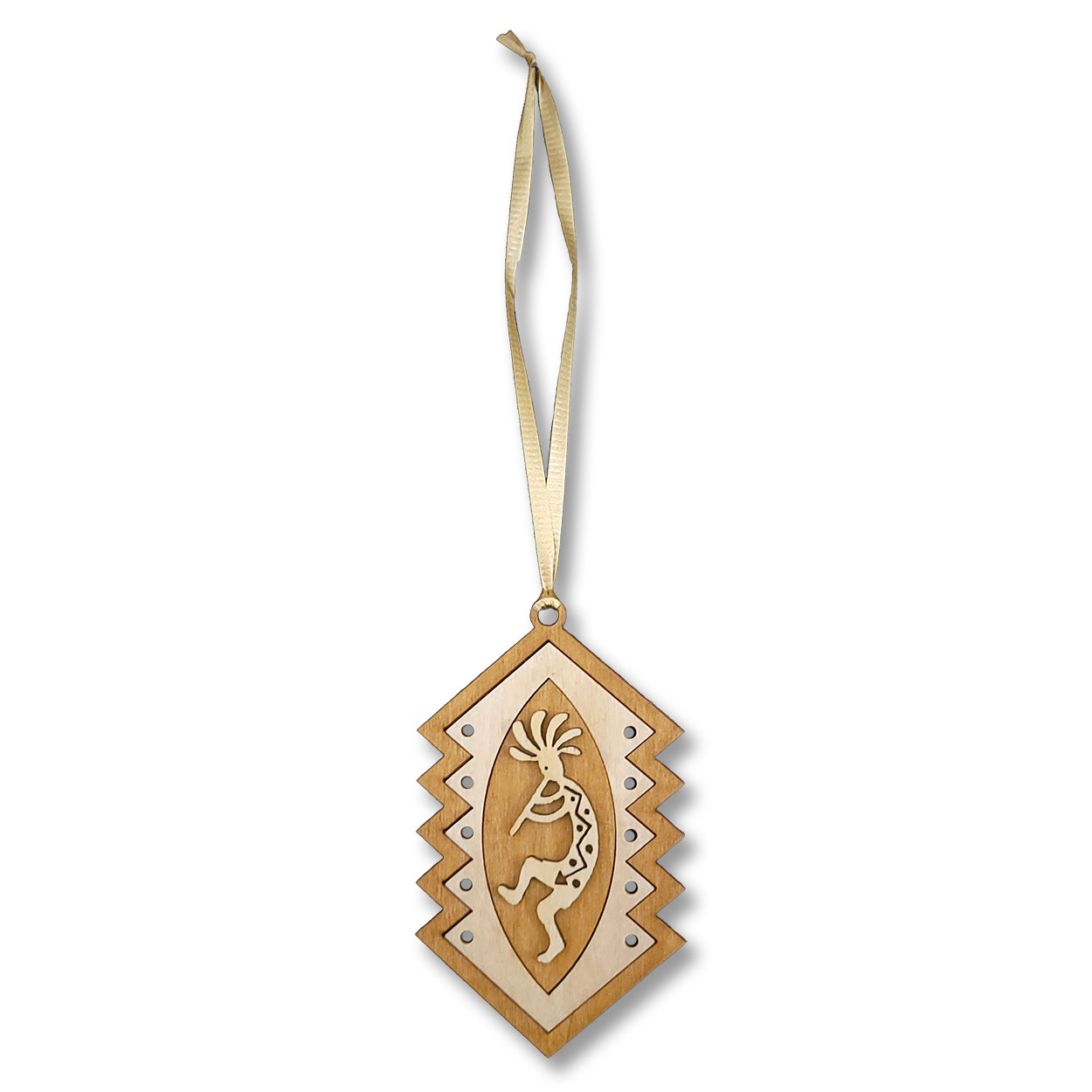 168615 - Kokopelli Gold Inlay Ornament