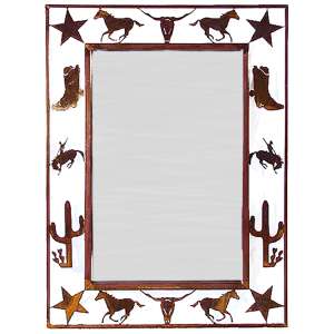 171137 - Custom Finish 46in Rodeo Wall Mirror