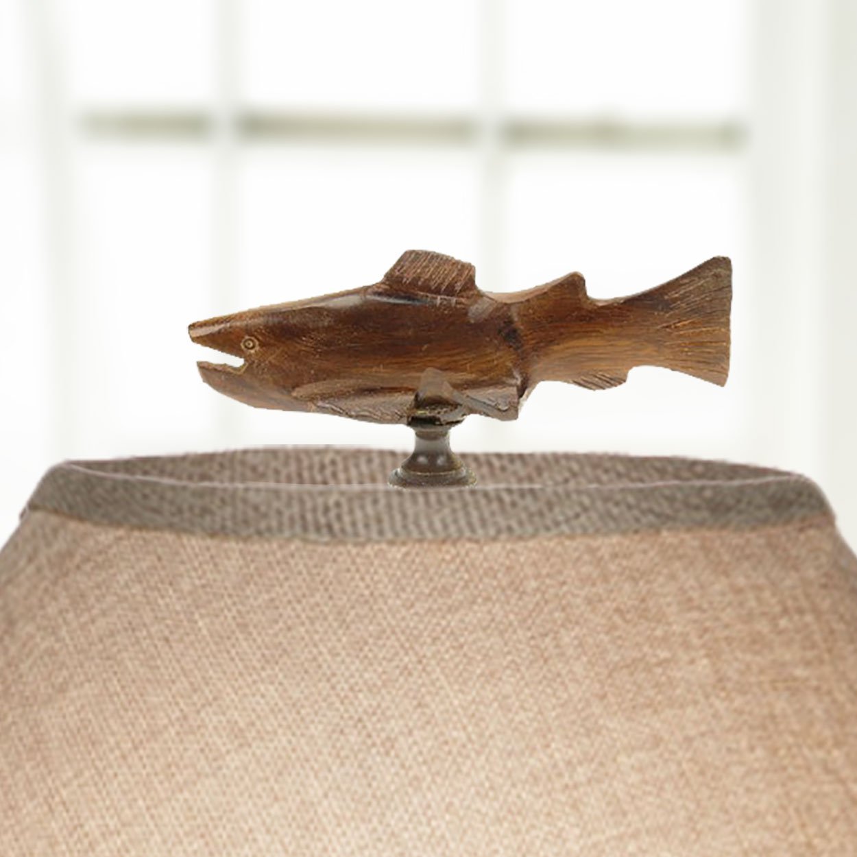 172040 - Trout Ironwood Lamp Finial