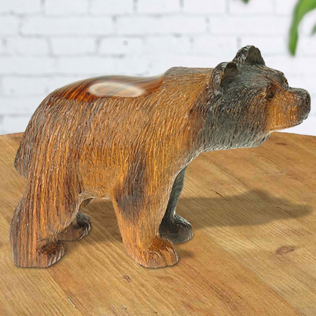 172105 - 5in Long Black Bear Ironwood Carving