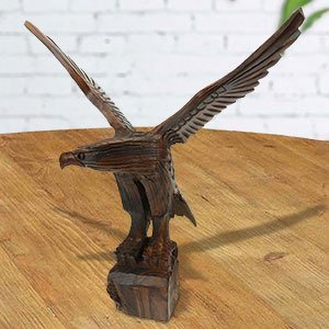 172135 - 5in Tall Flying Eagle Hand-Carved in Ironwood