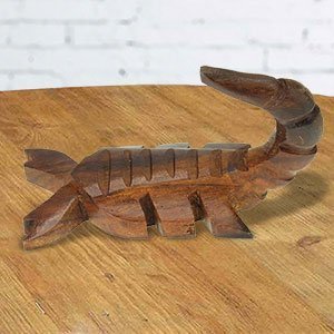172153 - 3in Long Scorpion Hand-Carved in Ironwood