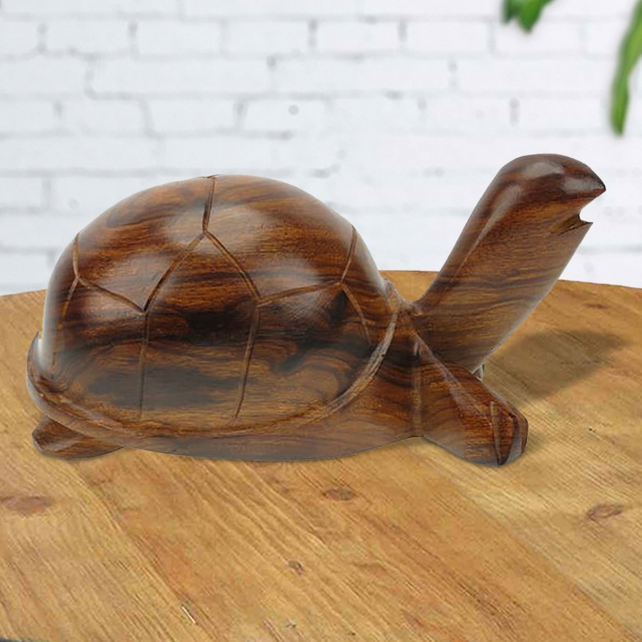 172167 - 6in Long Turtle Ironwood Carving