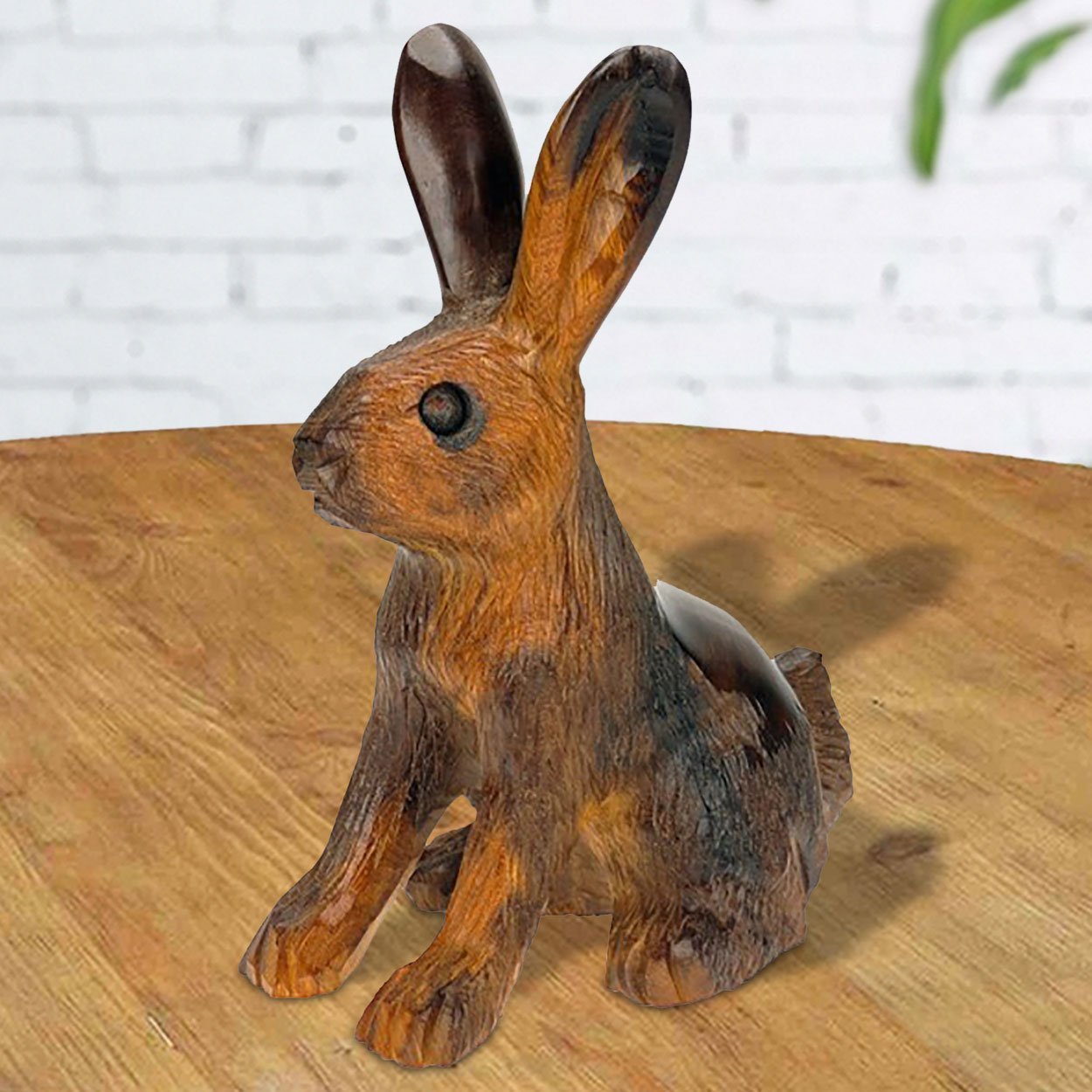 172174 - 5in Tall Jackrabbit Ironwood Carving