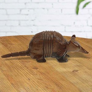 172181 - 5in Long Armadillo Hand-Carved in Ironwood