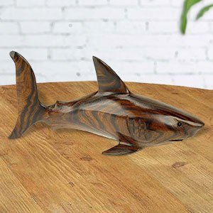 172262 - 5in Long Shark Hand-Carved in Ironwood