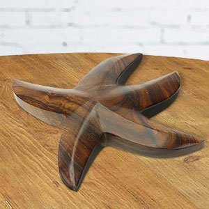 172265 - 5in Long Starfish Hand-Carved in Ironwood