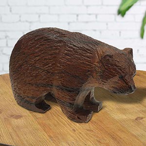 172342 - 5in Rough Bear Ironwood Carving - 1121