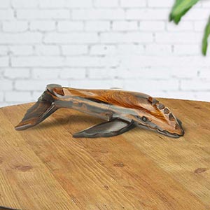 172783 - 9in Humpback Whale Ironwood Carving - 2213