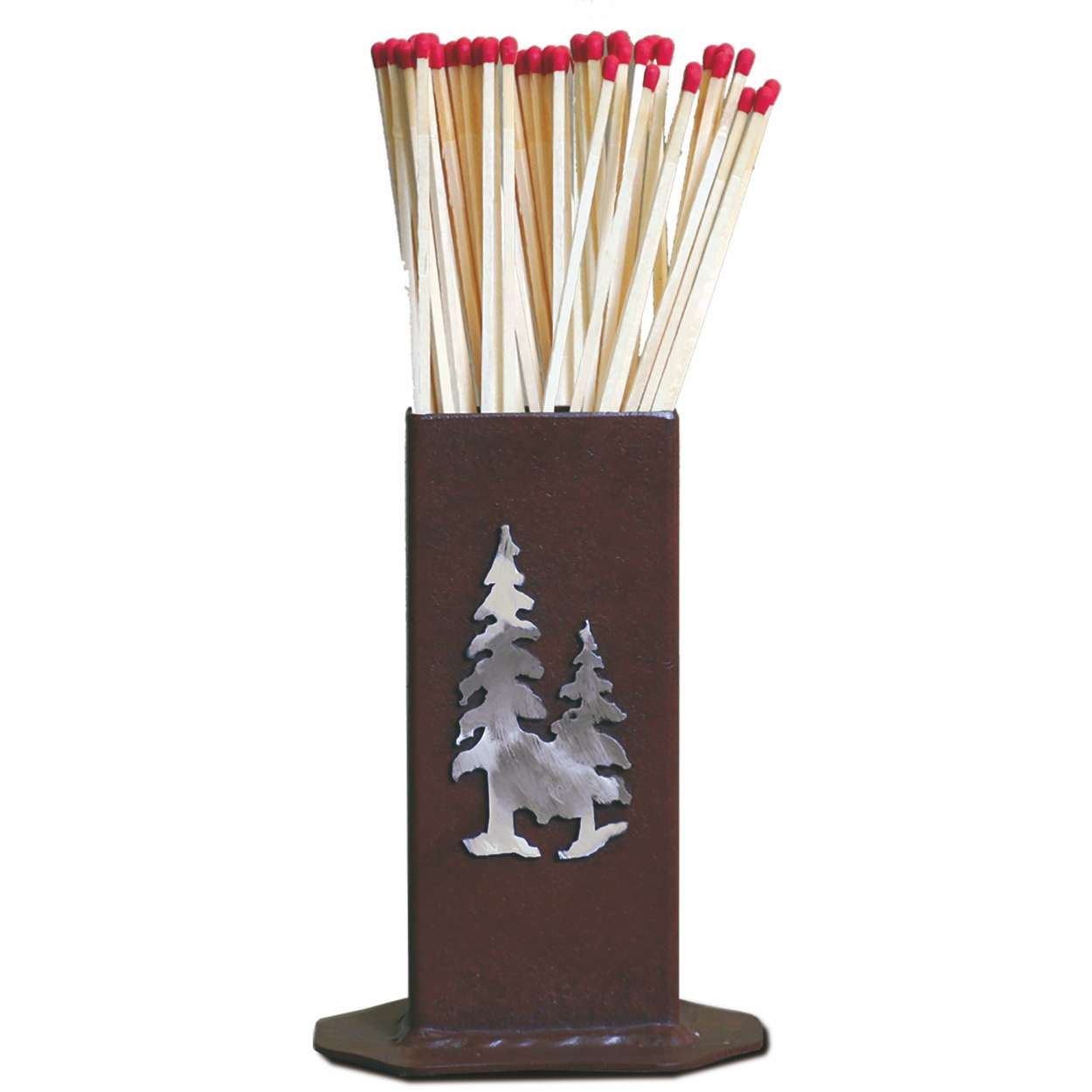 FA-9085 Fireplace Match Holder Pine Tree