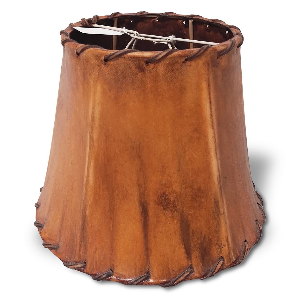 183043 - 8in H x 10in W Deluxe Genuine Rawhide Lampshade