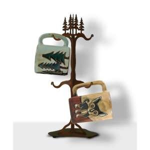 183439 - Pine Tree Custom Metal Mug Holder Tree