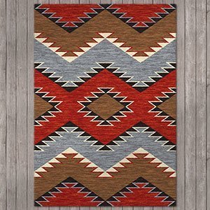 202152 - Low Pile Nylon Heritage Multi Colored 4ft x 5ft Rug