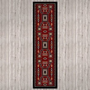 202245 - Low Pile Nylon Old Crow Red 2ft x 8ft Hall Runner