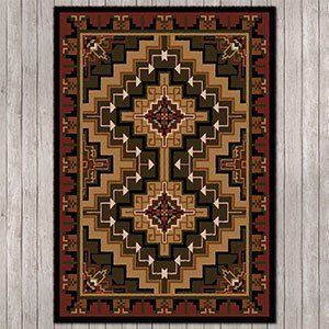 202512 - Low Pile Nylon Hill Country 4ft x 5ft Area Rug