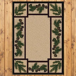202751 - Low Pile Nylon Valley Forest 3ft x 4ft Area Rug