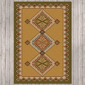 202772 - Low Pile Nylon Ancestry 4ft x 5ft Area Rug