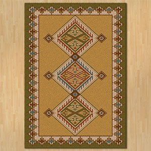 202774 - Low Pile Nylon Ancestry 8ft x 11ft Area Rug