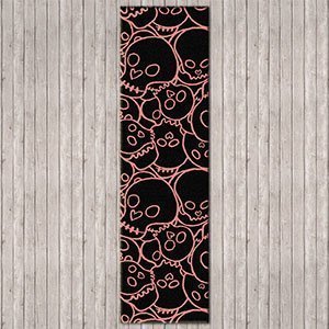 203065 - Low Pile Head Banger 2ft x 8ft Runner in Pink and Black