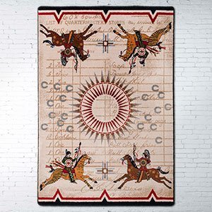 203353 - War Records 5ft x 8ft Low Pile Area Rug