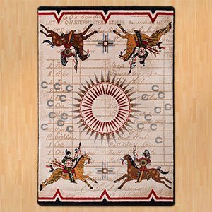 203354 - War Records 8ft x 11ft Low Pile Area Rug