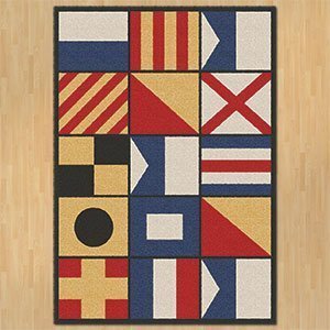 203524 - Signal Multi-Color 8ft x 11ft Low Pile Area Rug