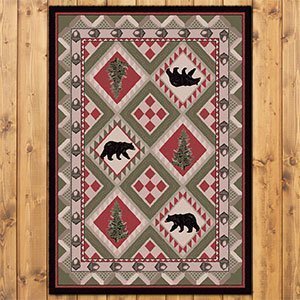 203541 - Forest Pine 3ft x 4ft Low Pile Area Rug