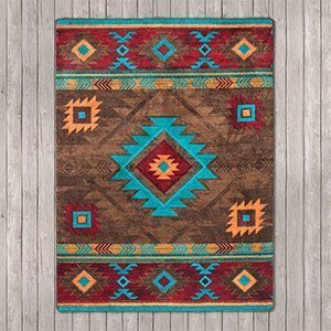 203562 - Whiskey River Turquoise 4ft x 5ft Rug