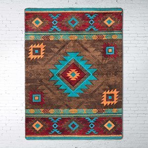 203563 - Whiskey River Turquoise 5ft x 8ft Rug