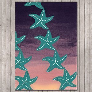 203632 - Starry Night Sunset 4ft x 5ft Low Pile Area Rug