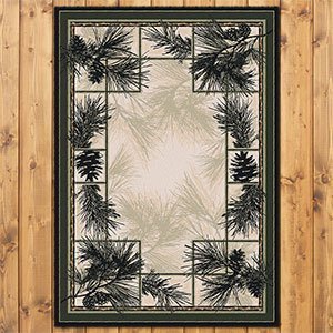 203691 - Noble Pines Natural 3ft x 4ft Low Pile Area Rug