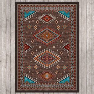 203702 - Persian Southwest Brown 4ft x 5ft Rug